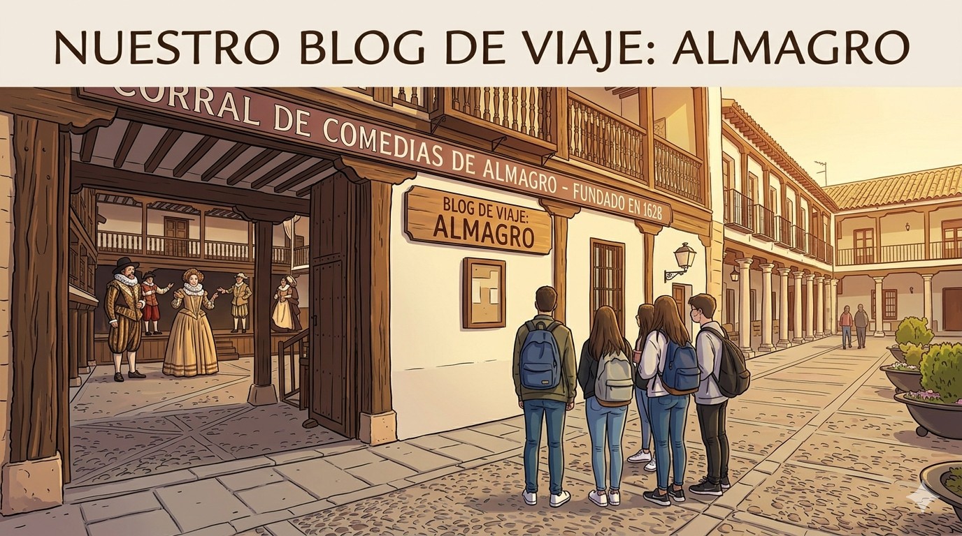 Estudiantes realizan una visita al Corral de Comedias de Almagro